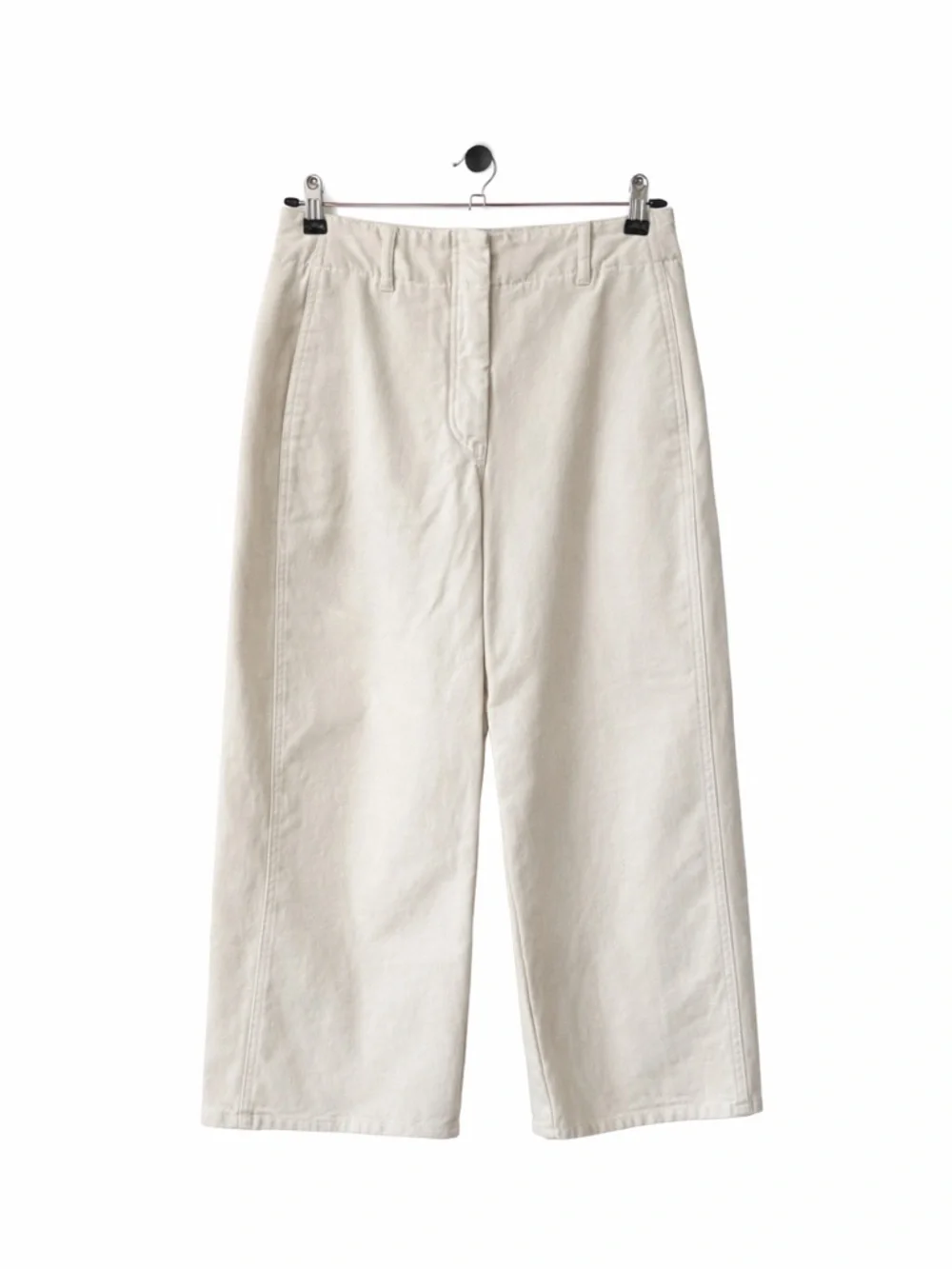Wilfred Free Neutral Beige High-Waist Wide Leg Pants - Picture 2 of 9